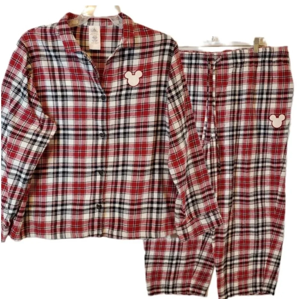 Disney Adult Pajama Set - Christmas 2022 Mickey Plaid